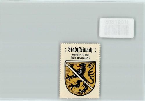 Stadtsteinach Vignette Wappen Kaffee Hag ca 1920-1940