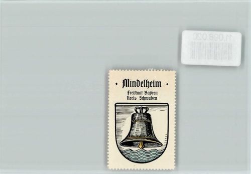 Mindelheim Vignette Wappen Kaffee Hag ca 1920-1940
