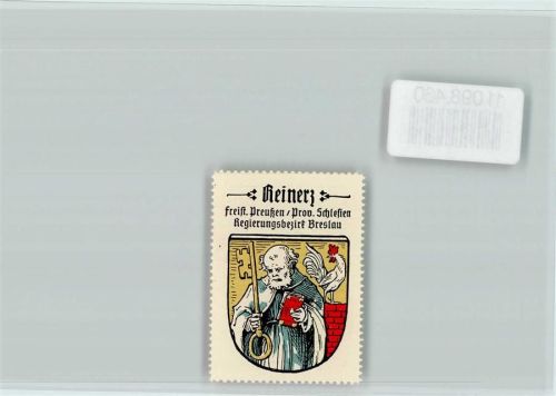 Bad Reinerz Duszniki Zdroj - Vignette Wappen Kaffee Hag ca 1920-1940