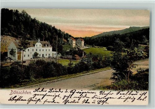01762 O8231 Dönschten 1905 - Ortsansicht
