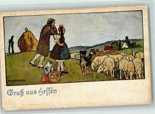 Hessische Trachten Nr. 127 - Verlag Mandt , Flecken