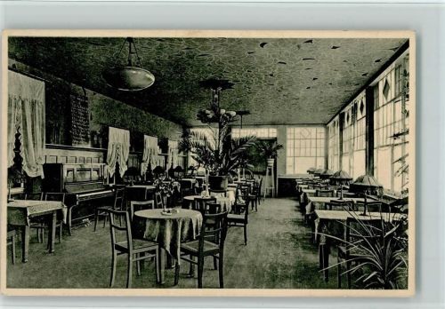 Großbothen 1928 Mühlbergs Garten-Etablissement Innenansicht, Klavier, gute Erhaltung AK