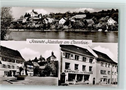 79790 W7897 Kadelburg 1959 Foto AK Kaufhaus Thienger, Bäckerei, Gasthof zum Ochsen, gute Erhaltung AK