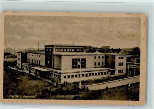 O8250 Meißen , Sachs Bahnhof - Flecken Bahnhof 1940
