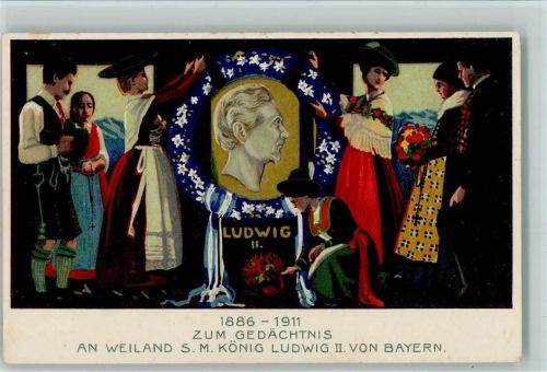 Zum Gedächtnis 1886-1911 AK Ganzsache