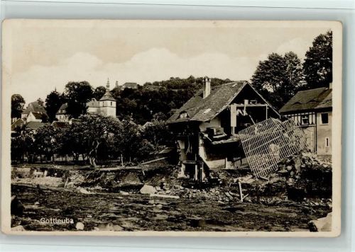 O8302 Berggiesshübel Nr. 17 Verlag Krebs - Unwetterkatastrophe 1927 AK Naturereignis Foto AK