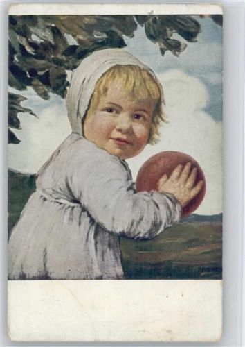 1912 Jugend AK Kind mit dem Ball