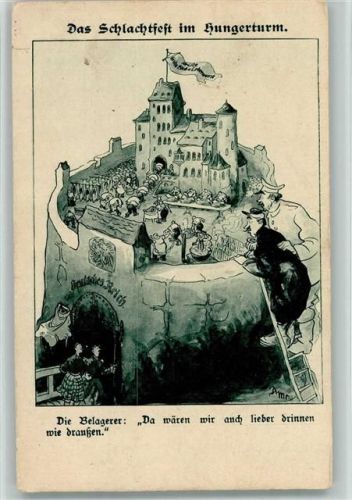 Das Schlachtfest im Hungerturm - Kladderadatsch Nr. 6 AK