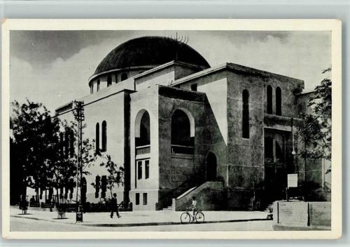Tel-Aviv The large synagogue AK Synagoge 1940-50