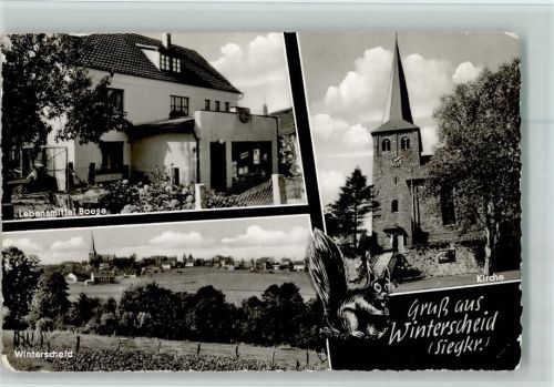 Winterscheid Lebensmittel Feinkost Metzgerei Boese Kirche Eichhörnchen