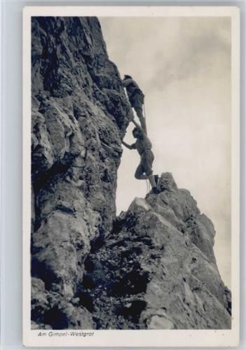1943 Am Gimpel Westgrat Foto AK