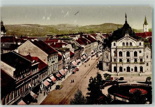 Kosice Kaschau - Theater und Hauptstraße