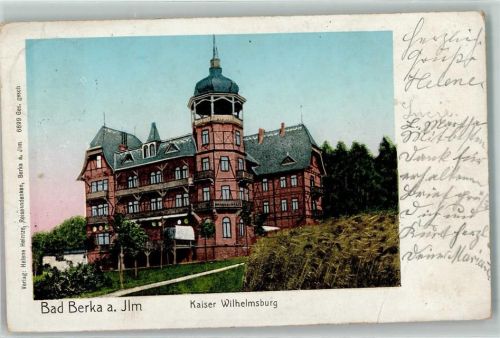 99438 O5302 Bad Berka 1908 - Kaiser Wilhelmsburg