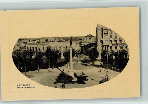 Montevideo Prägedruck Plaza Cagancha , gute Erhaltung AK