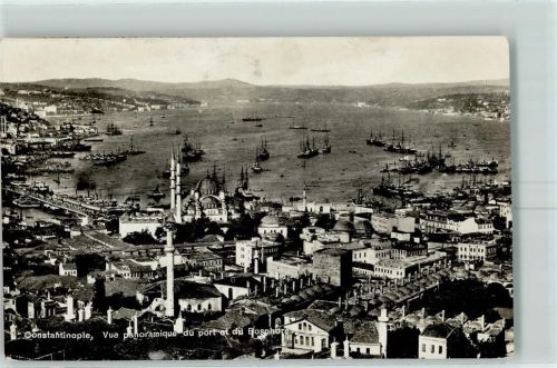 Konstantinopel Vue panoramique du port et du Bosphore Hafen