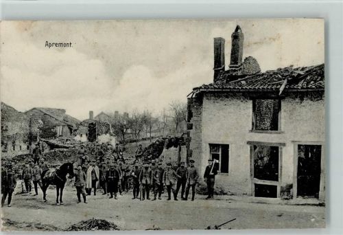 85220 Apremont - Soldaten Zerstörte Häuser