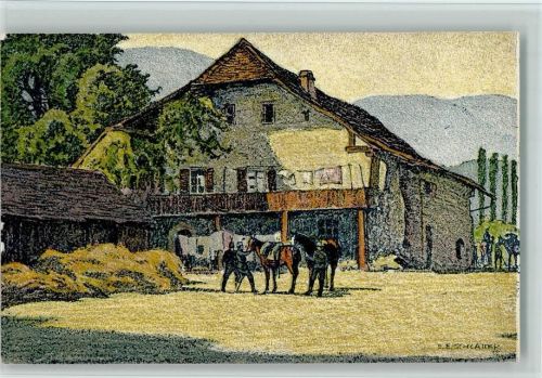 Kestenholz Bauernhof - Pro Juventute 1915 AK Gute Erhaltung