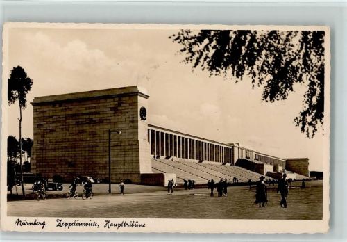 1938 Zeppelinwiese, Haupttribüne, Riegel Verlag Nr. 464 AK