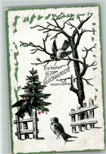 Vögel holen sich Beeren vom Weihnachtsbaum