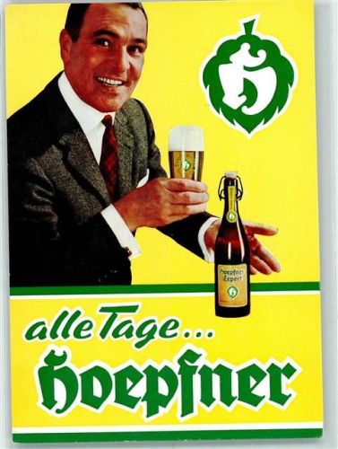 Hoepfner Export Bier AK Werbung Bier 1960