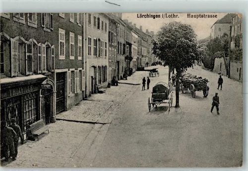 Lorquin 1917 Lörchingen Hauptstraße AK