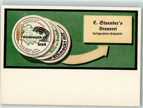Heilbad Heiligenstadt Stäbders Brauerei Thüringer Bier AK