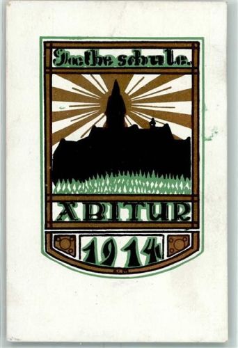 Karlsruhe 1914 Goethe Schule Abitur 1914