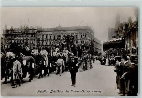 Leipzig 500 jähr Jubiläum der Universität Ereignis Festzug