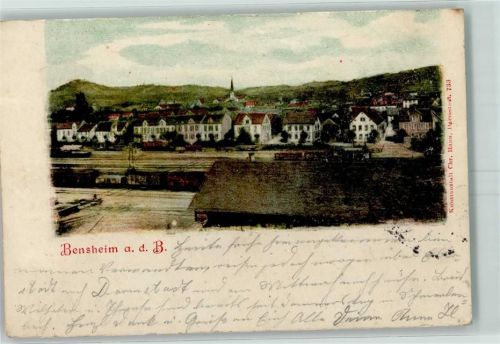 Bensheim 1902 Bahnhof