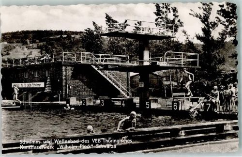 Schwarza Schwimm- und Wellenbad des VEB Thüringisches Kunstfaserwerk Wilhelm Pieck