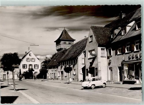 Leipheim Ort handschriftlich Foto-Ak