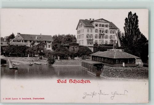 Bad Schachen Reliefdruck , plastisch ausgearbeitet