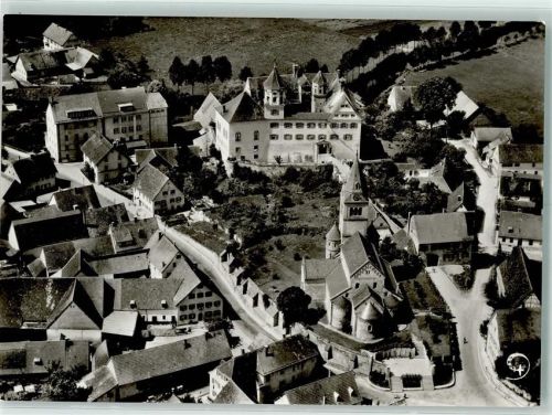 Brenz Fliegeraufnahme Rom. Säulenbasilika Schloss mit Rittersaal Heimatmuseum