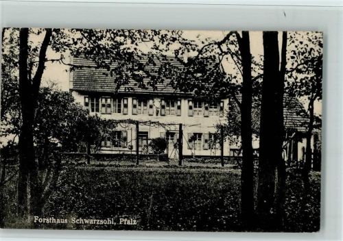 67691 W6755 Hochspeyer - Forsthaus Schwarzsohl Ort durch Stempel