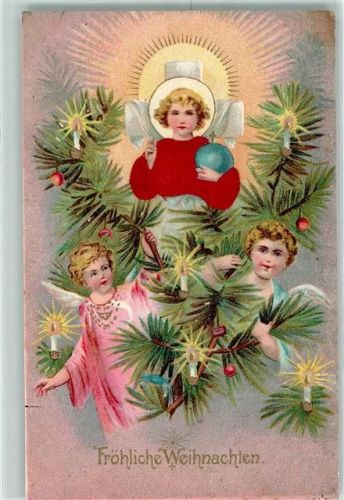 1903 Prägedruck Christkind Engel AK