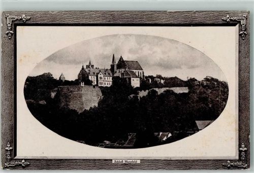 06343 O4274 Mansfeld , Südharz Prägedruck Schloss