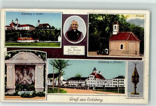 Ecksberg Bildnis Pfarrer Jos. Probst Ciborium Gnadenbrünnlein Kronwidl