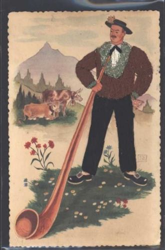 1960 Alphornbläser AK