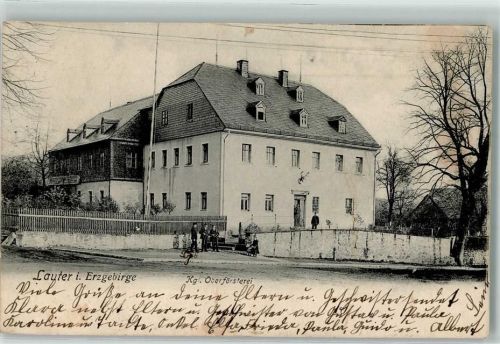Lauter 1907 Kgl. Oberförsterei Geweih