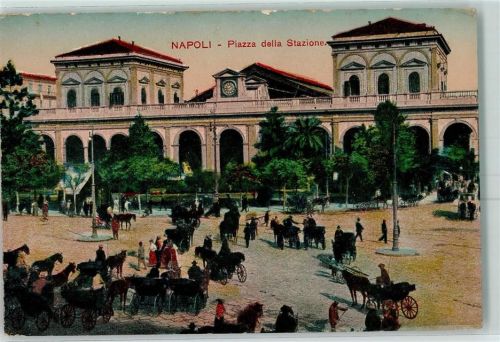 Napoli Piazza della Stazione Kutsche