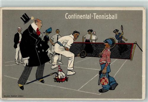 Tennis Lithographie AK