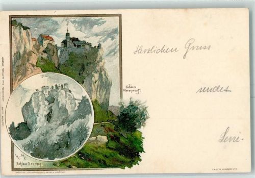 Fridingen 1898 Schloß Bronnen Velten Verlag AK