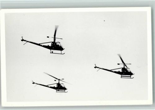 in Formation ca 1955 Foto Hubschrauber FOTO KEINE AK