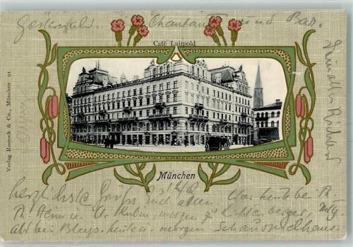 München 1913 Cafe Luitpold Pasepartout