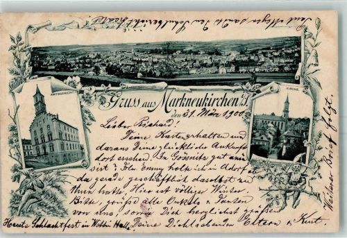 Markneukirchen 1900 Amtsgericht Kirche