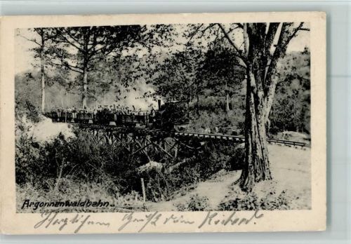 1916 Argonnenwaldbahn AK