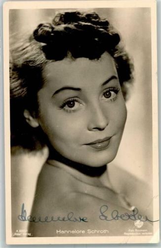 1940 Hannelore Schroth Autogramm AK