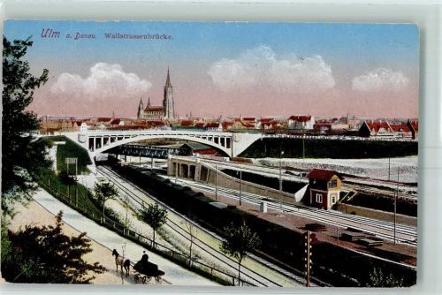 Ulm 1916 Wallstrassenbrücke