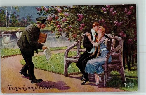 Serie 256-8 Verlag Gebr. Dietrich - Vergnügungssteuer Küsse AK Thiele, Arthur
