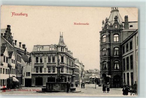 Flensburg Nordermarkt Brunnen